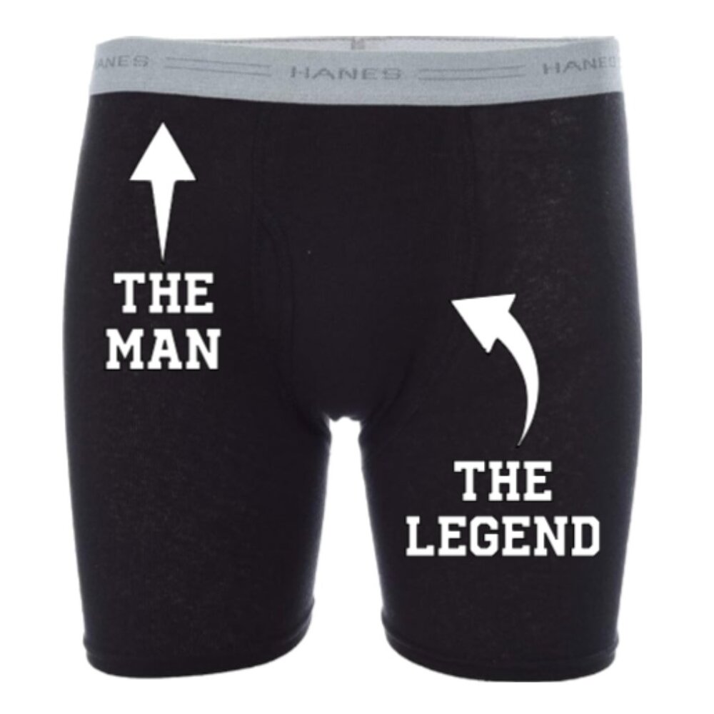 Personalized Men’s Underwear – Funny 'The Man The Legend', Husband gift